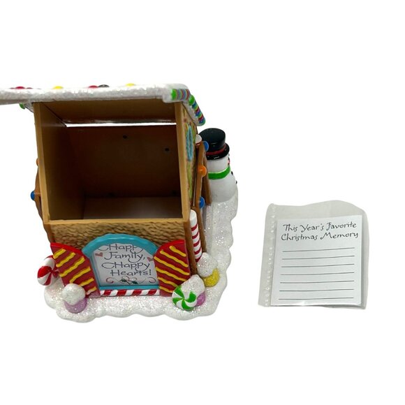 Gingerbread House Ornament/Trinket Box & Photo Holder 2005 by Carlton Cards - Picture 8 of 14